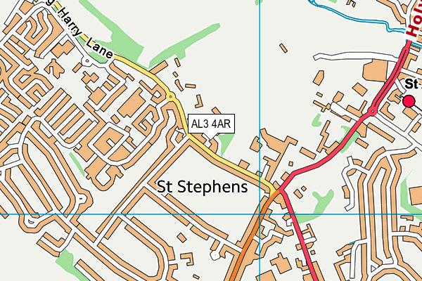 AL3 4AR map - OS VectorMap District (Ordnance Survey)