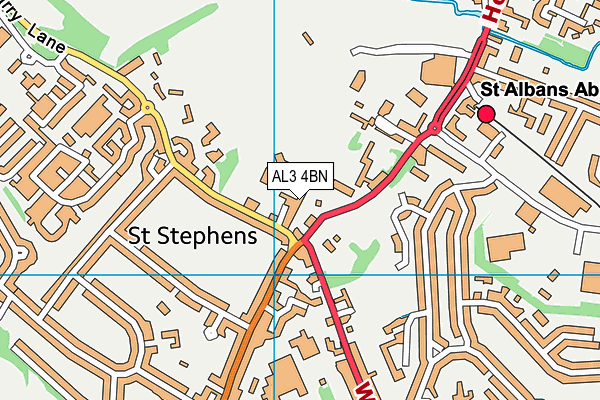 AL3 4BN map - OS VectorMap District (Ordnance Survey)