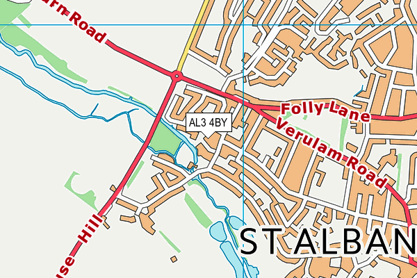 AL3 4BY map - OS VectorMap District (Ordnance Survey)