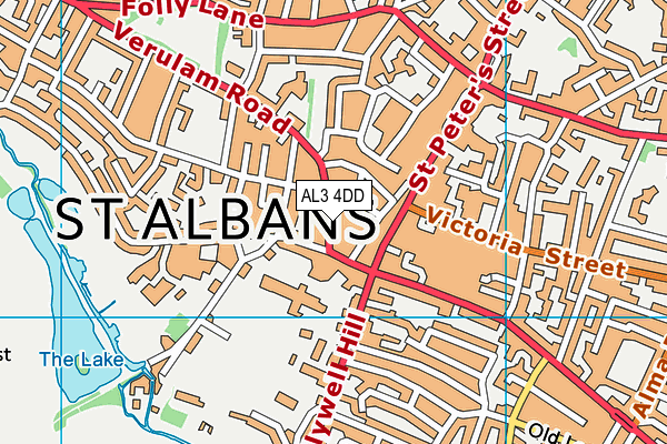 AL3 4DD map - OS VectorMap District (Ordnance Survey)