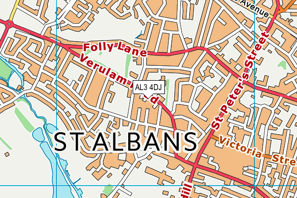 AL3 4DJ map - OS VectorMap District (Ordnance Survey)