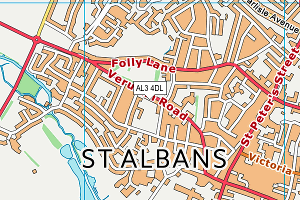 AL3 4DL map - OS VectorMap District (Ordnance Survey)