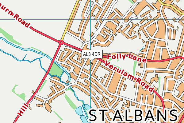 AL3 4DR map - OS VectorMap District (Ordnance Survey)