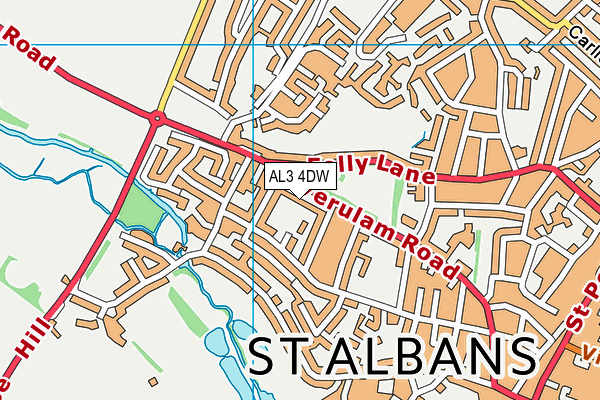 AL3 4DW map - OS VectorMap District (Ordnance Survey)