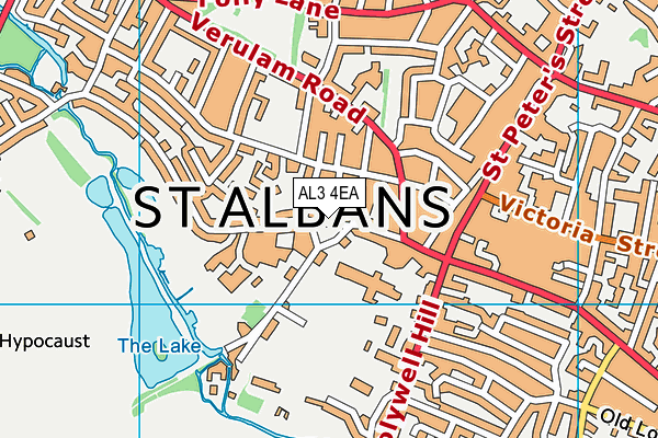 AL3 4EA map - OS VectorMap District (Ordnance Survey)