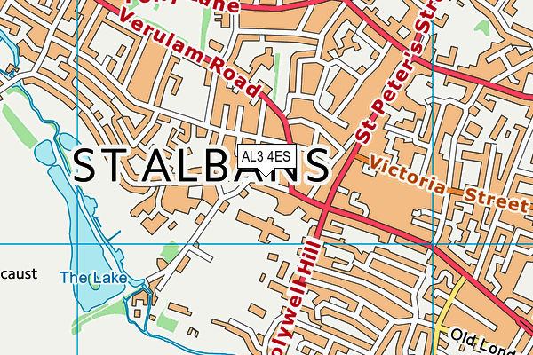 AL3 4ES map - OS VectorMap District (Ordnance Survey)