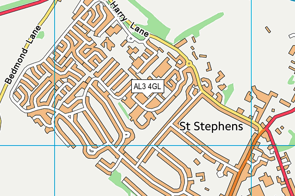 AL3 4GL map - OS VectorMap District (Ordnance Survey)