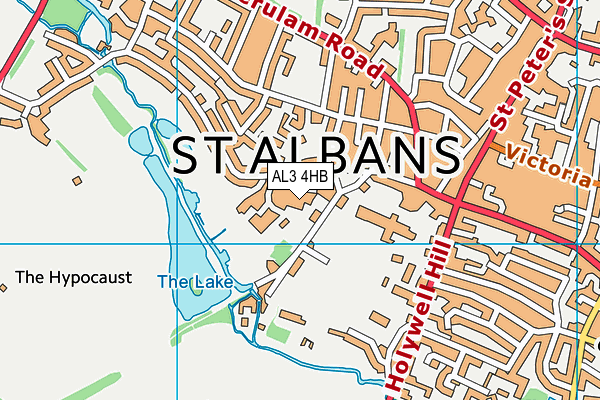 St Albans School map (AL3 4HB) - OS VectorMap District (Ordnance Survey)