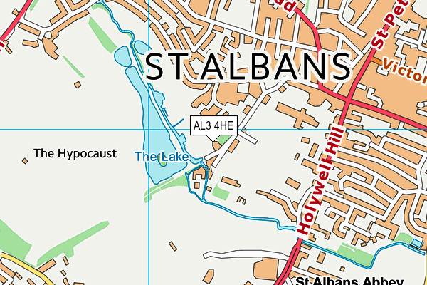 AL3 4HE map - OS VectorMap District (Ordnance Survey)