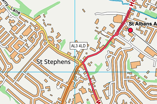 AL3 4LD map - OS VectorMap District (Ordnance Survey)