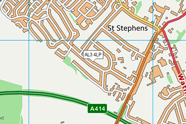 AL3 4LP map - OS VectorMap District (Ordnance Survey)