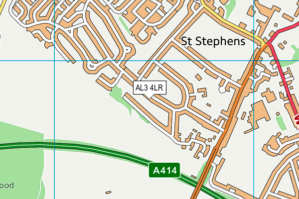 AL3 4LR map - OS VectorMap District (Ordnance Survey)