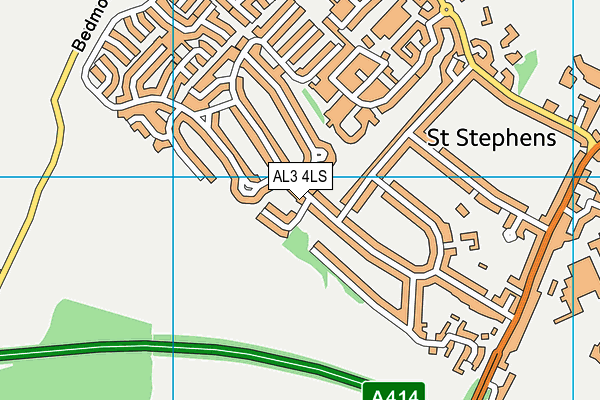 AL3 4LS map - OS VectorMap District (Ordnance Survey)