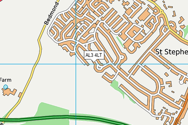 AL3 4LT map - OS VectorMap District (Ordnance Survey)