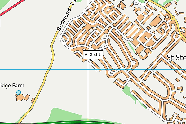 AL3 4LU map - OS VectorMap District (Ordnance Survey)