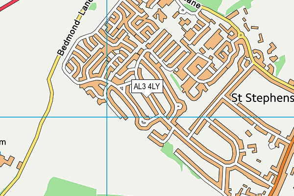 AL3 4LY map - OS VectorMap District (Ordnance Survey)