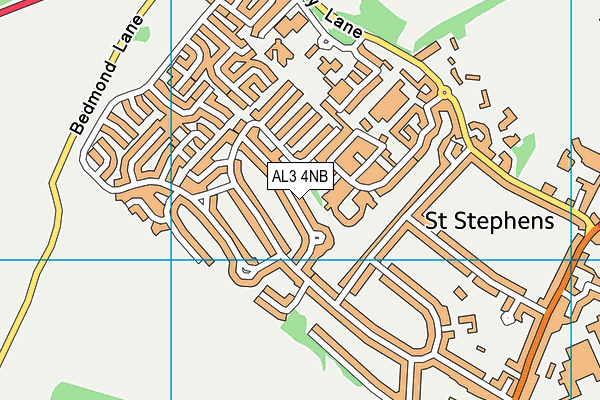 AL3 4NB map - OS VectorMap District (Ordnance Survey)