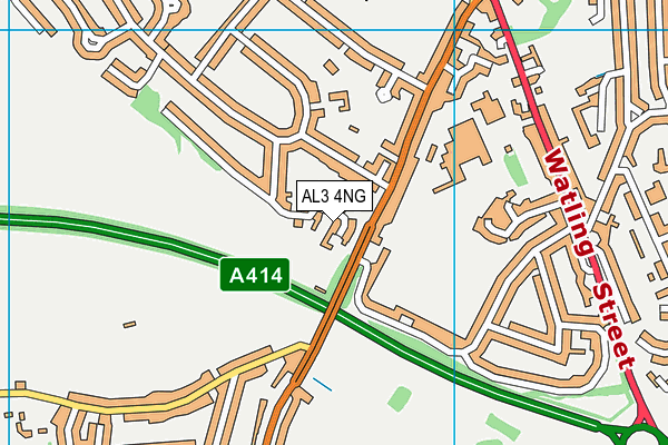 AL3 4NG map - OS VectorMap District (Ordnance Survey)