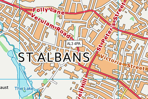 AL3 4PA map - OS VectorMap District (Ordnance Survey)