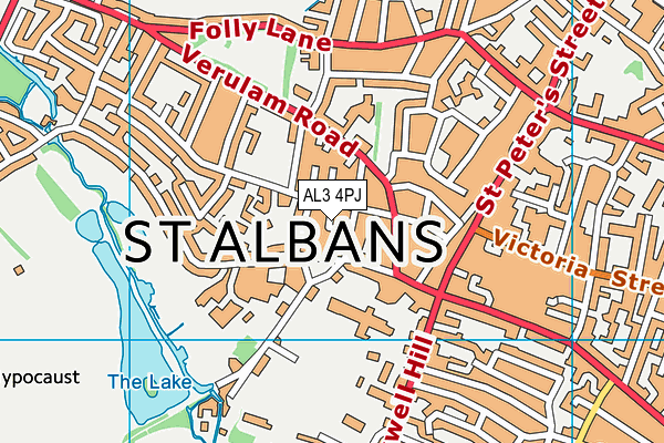 AL3 4PJ map - OS VectorMap District (Ordnance Survey)