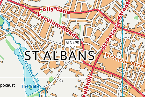 AL3 4PS map - OS VectorMap District (Ordnance Survey)