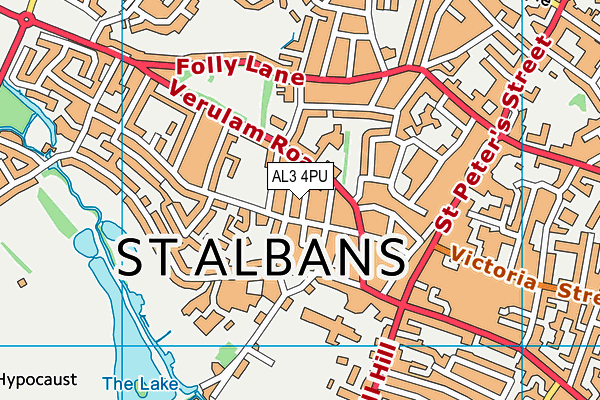 AL3 4PU map - OS VectorMap District (Ordnance Survey)