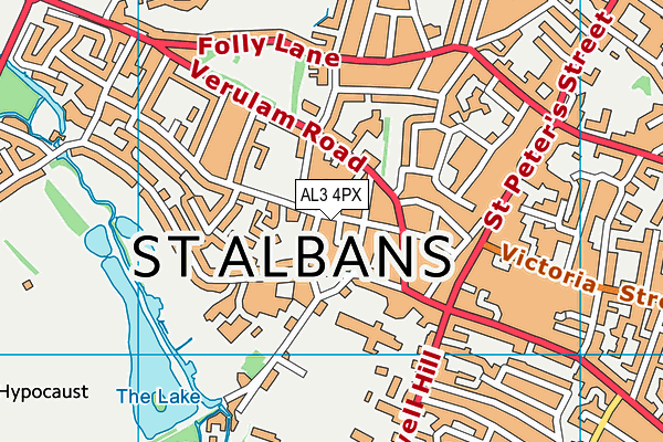 AL3 4PX map - OS VectorMap District (Ordnance Survey)