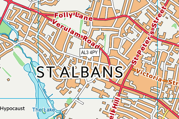 AL3 4PY map - OS VectorMap District (Ordnance Survey)