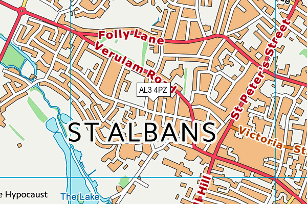 AL3 4PZ map - OS VectorMap District (Ordnance Survey)