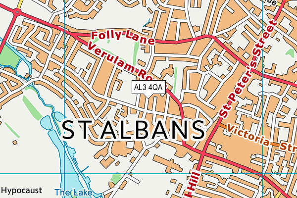 AL3 4QA map - OS VectorMap District (Ordnance Survey)