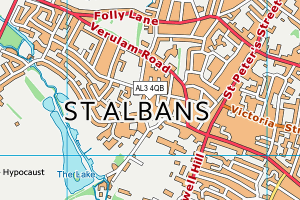 AL3 4QB map - OS VectorMap District (Ordnance Survey)