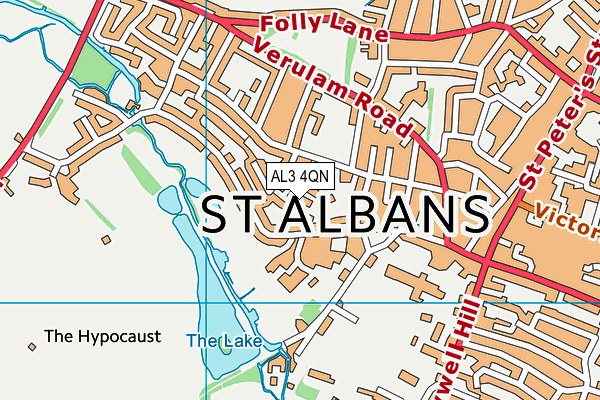 AL3 4QN map - OS VectorMap District (Ordnance Survey)