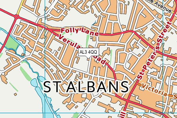 AL3 4QQ map - OS VectorMap District (Ordnance Survey)