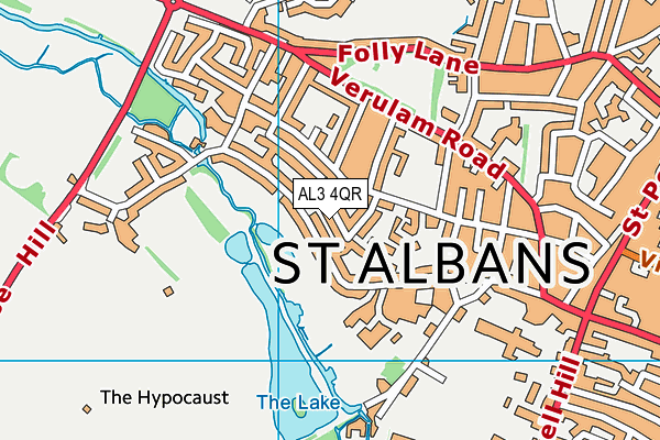 AL3 4QR map - OS VectorMap District (Ordnance Survey)