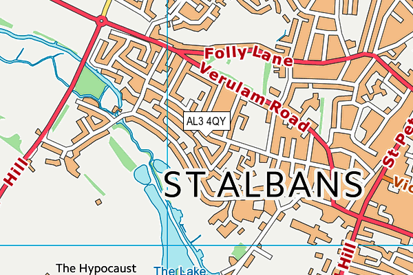 AL3 4QY map - OS VectorMap District (Ordnance Survey)