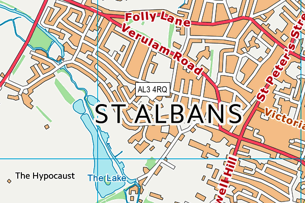 AL3 4RQ map - OS VectorMap District (Ordnance Survey)