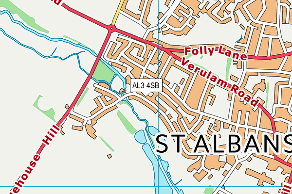 AL3 4SB map - OS VectorMap District (Ordnance Survey)