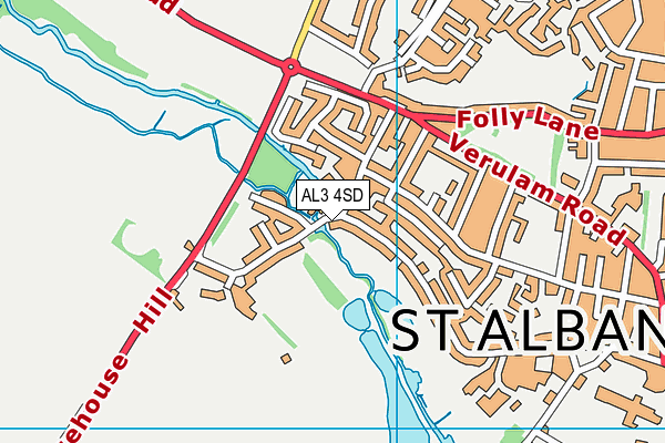 AL3 4SD map - OS VectorMap District (Ordnance Survey)
