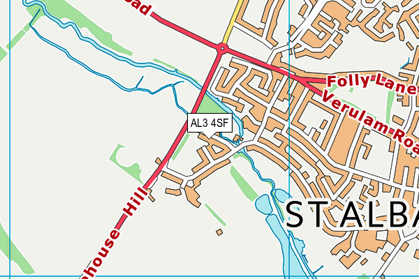 AL3 4SF map - OS VectorMap District (Ordnance Survey)