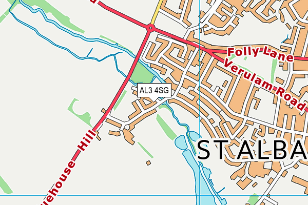 AL3 4SG map - OS VectorMap District (Ordnance Survey)