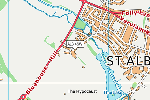 AL3 4SW map - OS VectorMap District (Ordnance Survey)