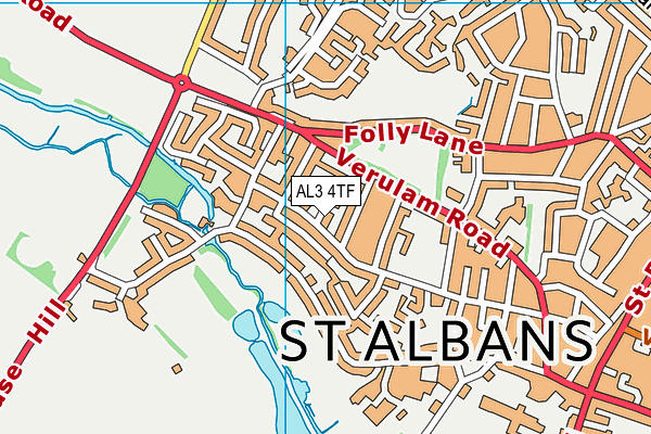 AL3 4TF map - OS VectorMap District (Ordnance Survey)