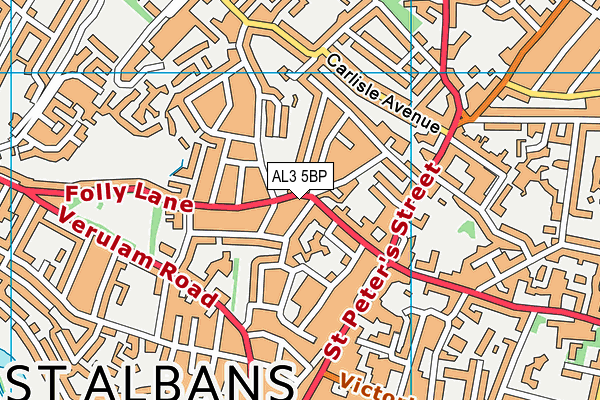 AL3 5BP map - OS VectorMap District (Ordnance Survey)