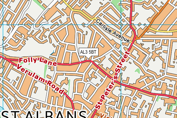 AL3 5BT map - OS VectorMap District (Ordnance Survey)