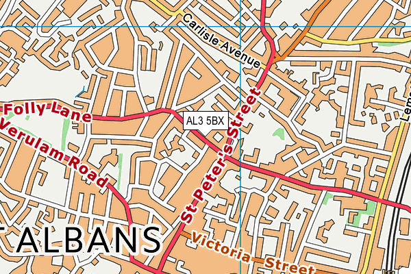 AL3 5BX map - OS VectorMap District (Ordnance Survey)