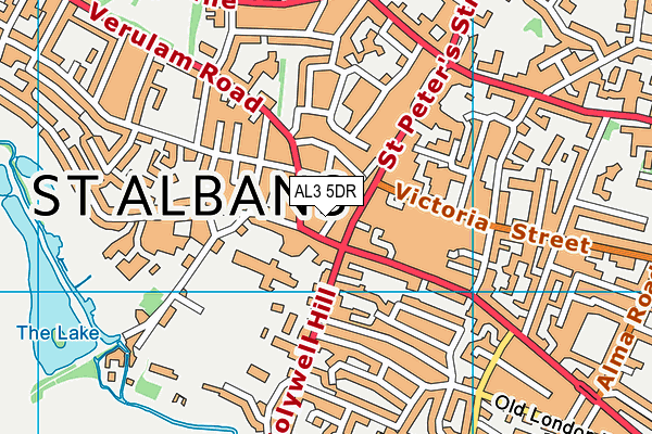 AL3 5DR map - OS VectorMap District (Ordnance Survey)