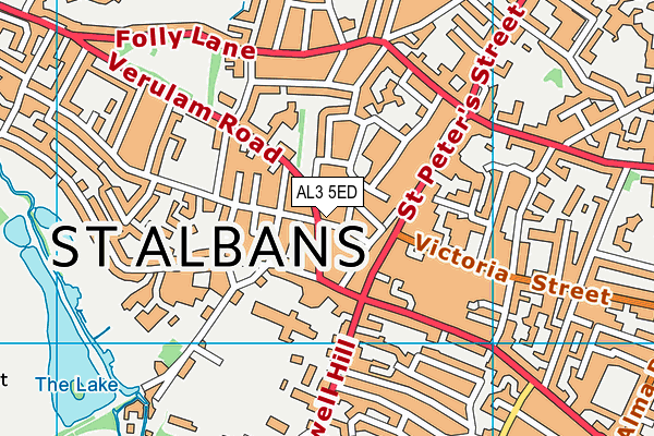 AL3 5ED map - OS VectorMap District (Ordnance Survey)