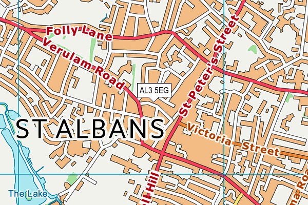 AL3 5EG map - OS VectorMap District (Ordnance Survey)
