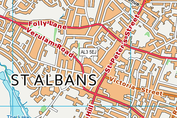 AL3 5EJ map - OS VectorMap District (Ordnance Survey)