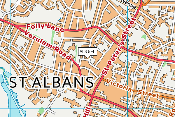 AL3 5EL map - OS VectorMap District (Ordnance Survey)